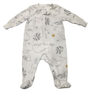 Simple Joys By Carter's Zip Up Footie Pajamas Onesie Coverall Newborn Baby - 3m